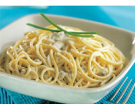 receta de espaguetti a la roquefort